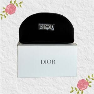 NIB Dior Parfums Black Cosmetic/Makeup Bag